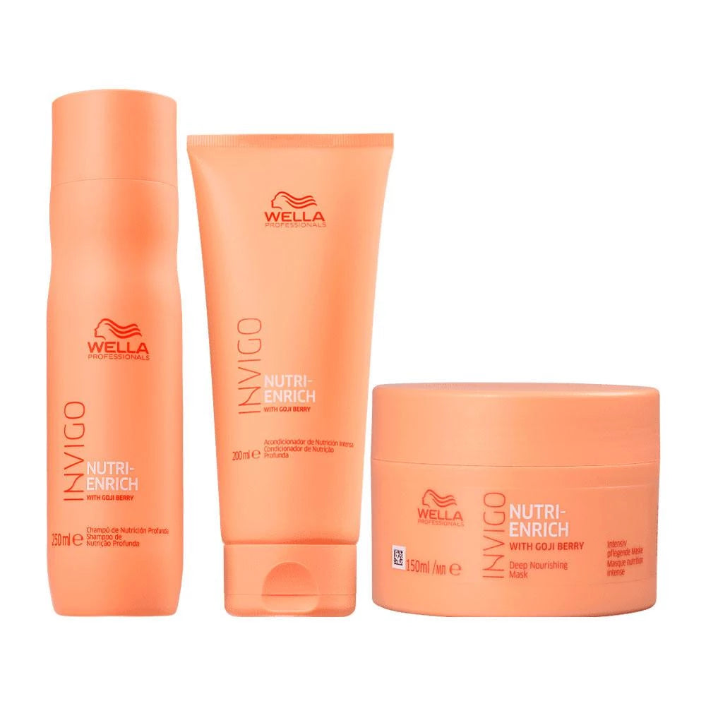 Kit Wella Pro Invigo Enrich Sh 250 Ml+Cd 200 Ml+Masc 150 Ml