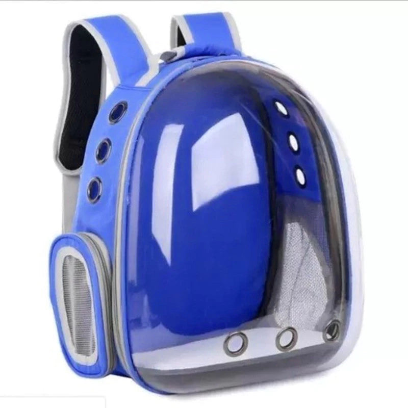 Mochila Pet Visão Panorâmica Astronauta Cachorro Gato Cão