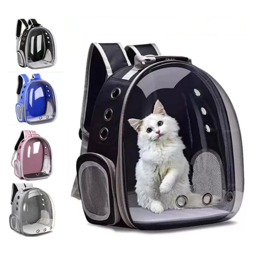 Mochila Pet Visão Panorâmica Astronauta Cachorro Gato Cão